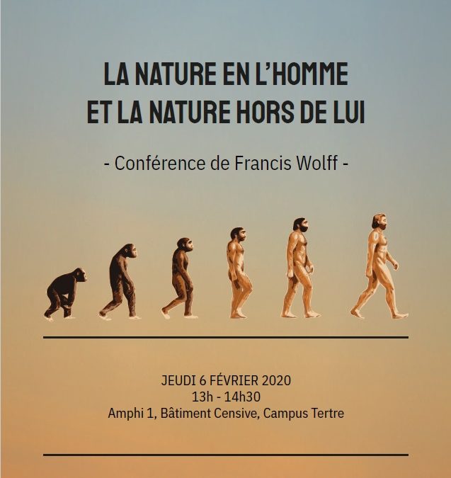 Sophie à la Fac, « La nature en l’homme et la nature hors de l’homme », Francis Wolff
