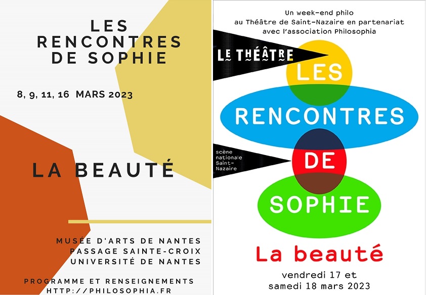 Programme des Rencontres de Sophie « La beauté » 2023 à Nantes et Saint-Nazaire